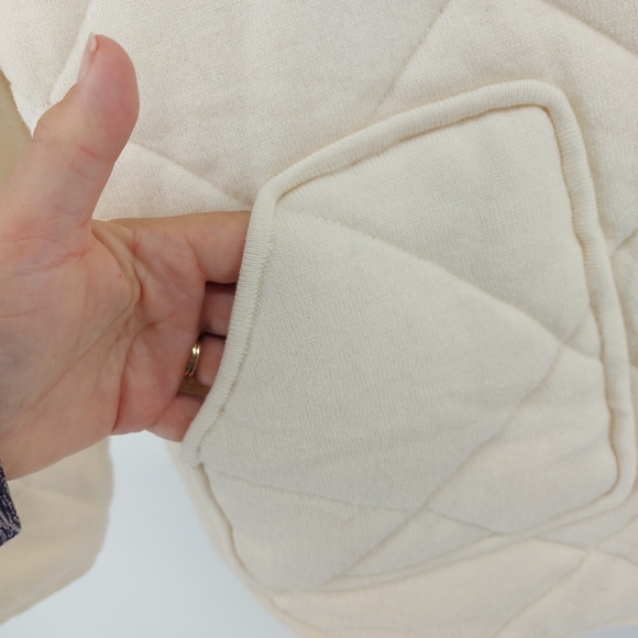 Madewell Quilted Sweater Jacket Merino Wool - Picture 8 of 11